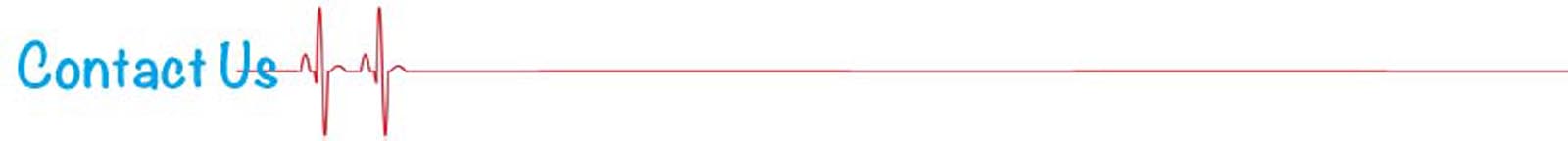 Red heart beat pulse graphic on white background.